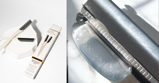 Best dermaplaning tool for beginners - Shape & Shave flatlay